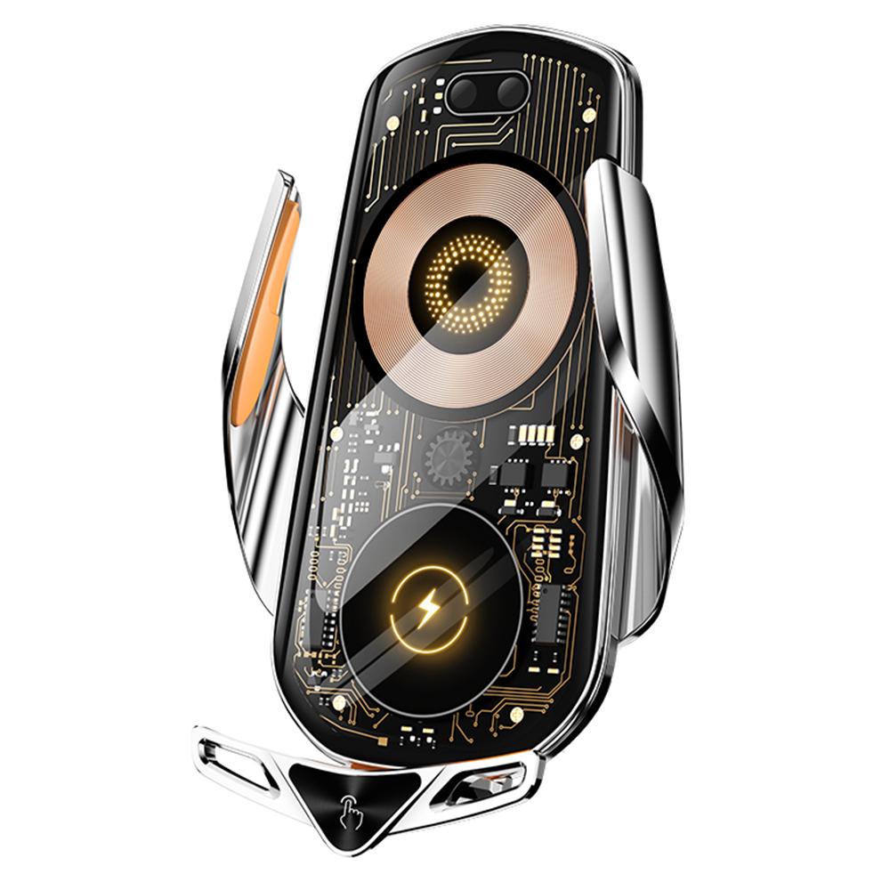 C19 Магнітний тримач для телефону в автомобільний повітропровід, тримач для телефону, бездротова зарядка Silver
C19 Магнітний тримач для телефону в автомобільний повітропровід, тримач для телефону, бездротова зарядка Silver