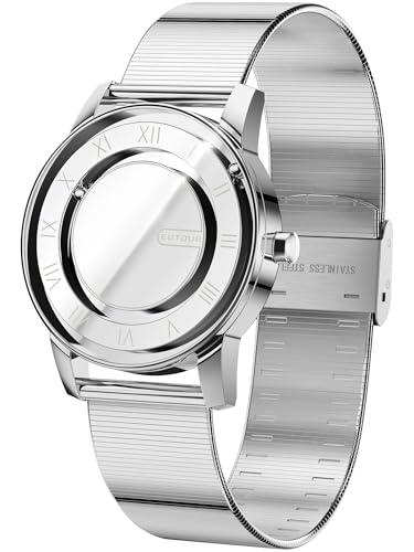 EUTOUR Men s Magnetic Watch, Stylish, Simple, Casual Quartz Watch with Magnetic Ball Design, 3ATM Water Resistance, 38mm Dial, Rubber Band, Silver
EUTOUR Men s Magnetic Watch, Stylish, Simple, Casual Quartz Watch with Magnetic Ball Design, 3ATM Water Resistance, 38mm Dial, Rubber Band, Silver