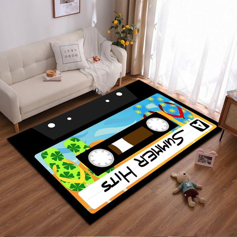 Retro Cassette Tape Carpet with Summer Hits Design for Living Room Suitable for use as an anti-slip for living room bedroom sofas 40x60cm( 15x23in )
Retro Cassette Tape Carpet with Summer Hits Design for Living Room Suitable for use as an anti-slip for living room bedroom sofas 40x60cm( 15x23in )
