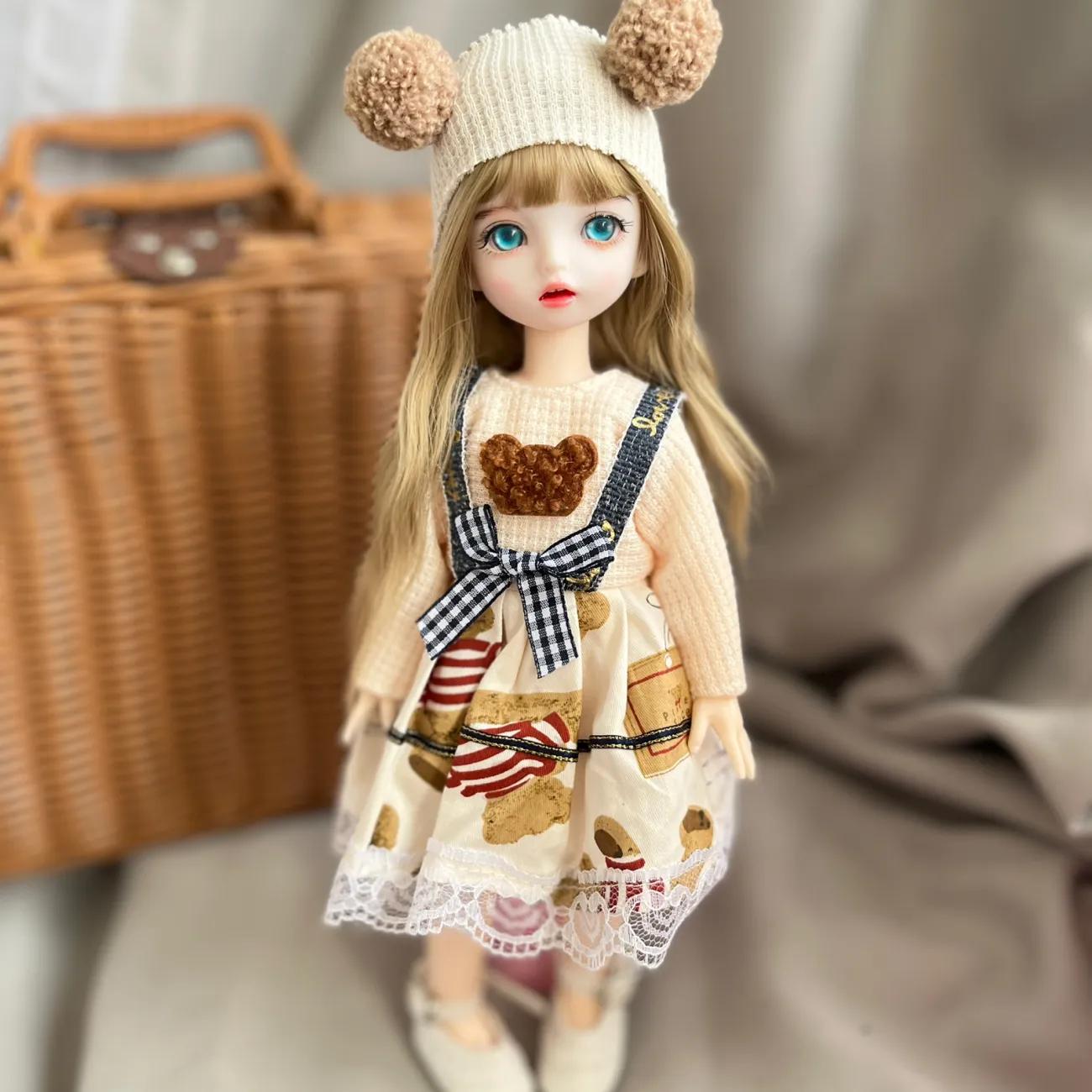 30 см BJD кукла ручной работы с макияжем, шарнирная кукла 1/6 с одеждой, мягкий парик, виниловая голова, тело для девочек, подарочные игрушки для коллекции-2
30 см BJD кукла ручной работы с макияжем, шарнирная кукла 1/6 с одеждой, мягкий парик, виниловая голова, тело для девочек, подарочные игрушки для коллекции-2