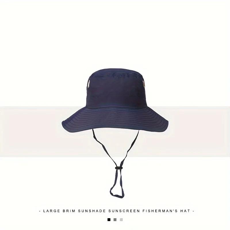 New Fisherman s Hat Fashionable and Versatile Sunscreen Mountaineering Hat Adjustable Breathable Waterproof Outdoor Camping Hat темно-синього кольору
New Fisherman s Hat Fashionable and Versatile Sunscreen Mountaineering Hat Adjustable Breathable Waterproof Outdoor Camping Hat темно-синього кольору