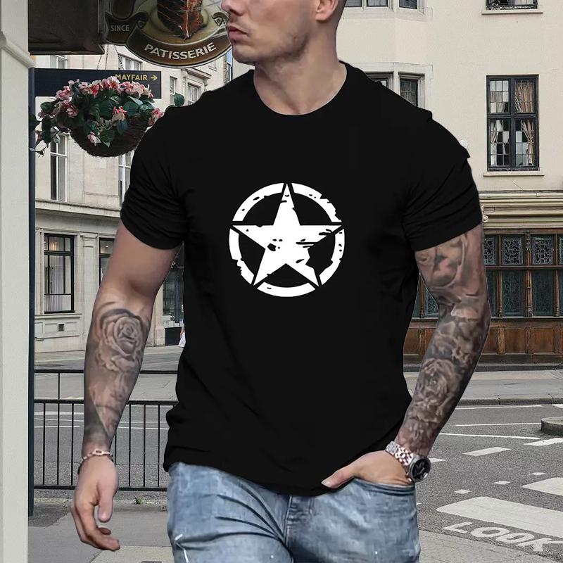 Новая летняя мужская модная футболка с принтом звезды, мужская футболка, топ XL чёрный
Новая летняя мужская модная футболка с принтом звезды, мужская футболка, топ XL чёрный