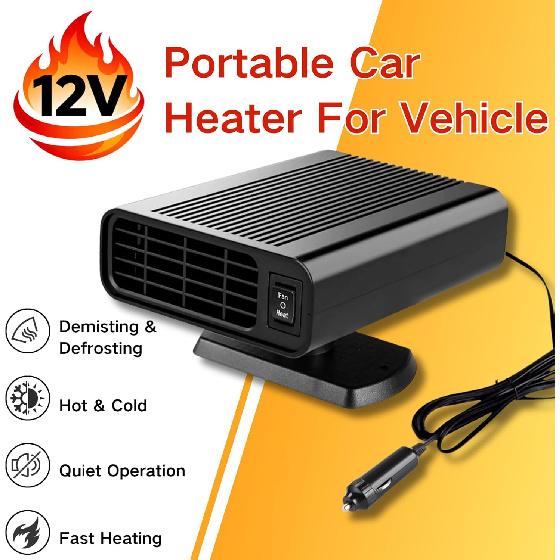 Car Heater - 12V Portable Car Heaters for Vehicle Plug in Cigarette Lighter 150W, 2 in 1 Fast Heating Defrost Defogger, 360 °Rotatable Windscreen
Car Heater - 12V Portable Car Heaters for Vehicle Plug in Cigarette Lighter 150W, 2 in 1 Fast Heating Defrost Defogger, 360 °Rotatable Windscreen
