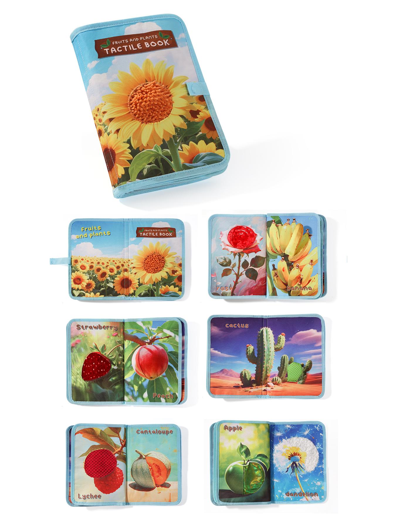 Baby Fruit Plant Touch Book Montessori Early Education Cloth Book Sensory Toy for Toddlers Gift for Ramadan Eid Easter
Baby Fruit Plant Touch Book Montessori Early Education Cloth Book Sensory Toy for Toddlers Gift for Ramadan Eid Easter