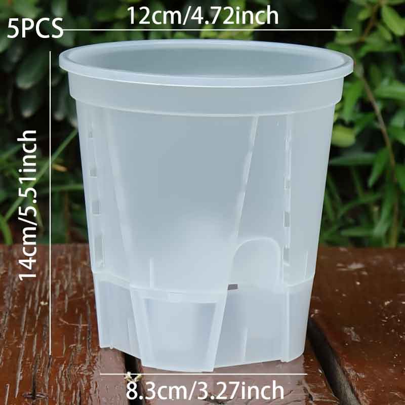 5PCS Transparent Plastic Garden Pots Planter with Plant Pot Nursery Pots Drainage Hole for House Plants, Herb, Flowers
5PCS Transparent Plastic Garden Pots Planter with Plant Pot Nursery Pots Drainage Hole for House Plants, Herb, Flowers