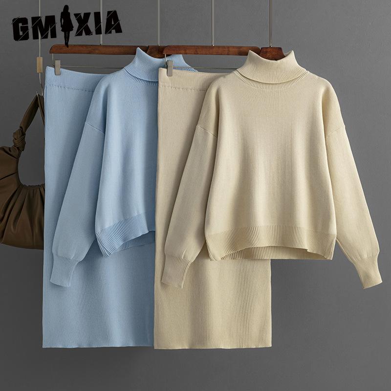 GMXIA Knitted Suit for Women s Autumn and Winter, A Two-piece Set of Solid-color High-neck Sweater and Half-length Body-hugging Skirt One Size чорний
GMXIA Knitted Suit for Women s Autumn and Winter, A Two-piece Set of Solid-color High-neck Sweater and Half-length Body-hugging Skirt One Size чорний