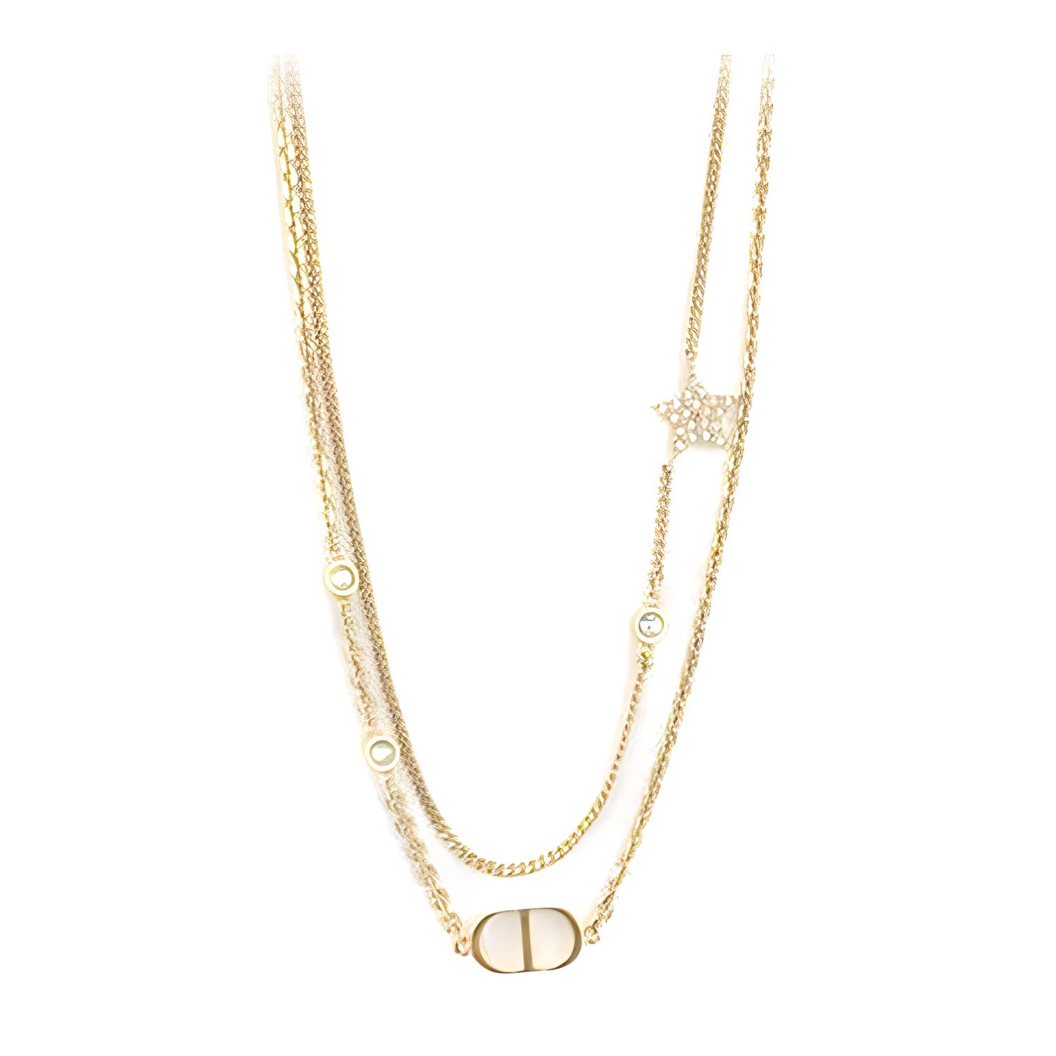Dior Solid Design Metal White Crystal Necklace Women necklace Gold 106964268 F,Gold
Dior Solid Design Metal White Crystal Necklace Women necklace Gold 106964268 F,Gold