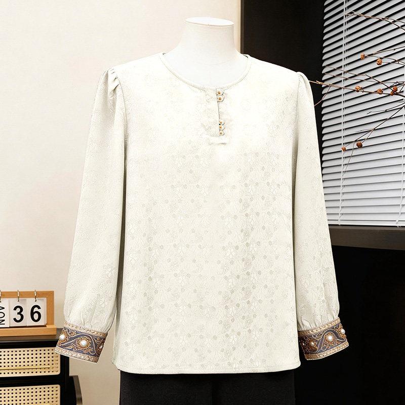 2026 New Style Mom s Spring Jacquard Shirt - Chinese National Style Top for Middle-Aged & Elderly Women 3XL for 130-145lbs белый
2026 New Style Mom s Spring Jacquard Shirt - Chinese National Style Top for Middle-Aged & Elderly Women 3XL for 130-145lbs белый