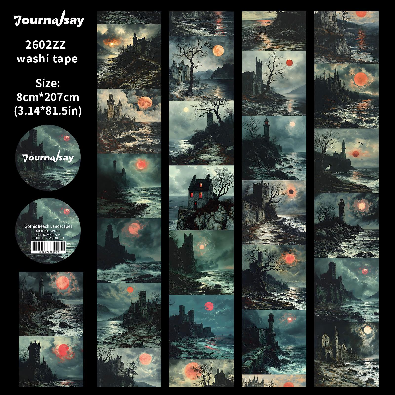 JIANWU 80mm*207cm Vintage Gothic Beach View Landscape Material Collage Scrapbooking Washi Tape Creative DIY Journal Stationery
JIANWU 80mm*207cm Vintage Gothic Beach View Landscape Material Collage Scrapbooking Washi Tape Creative DIY Journal Stationery