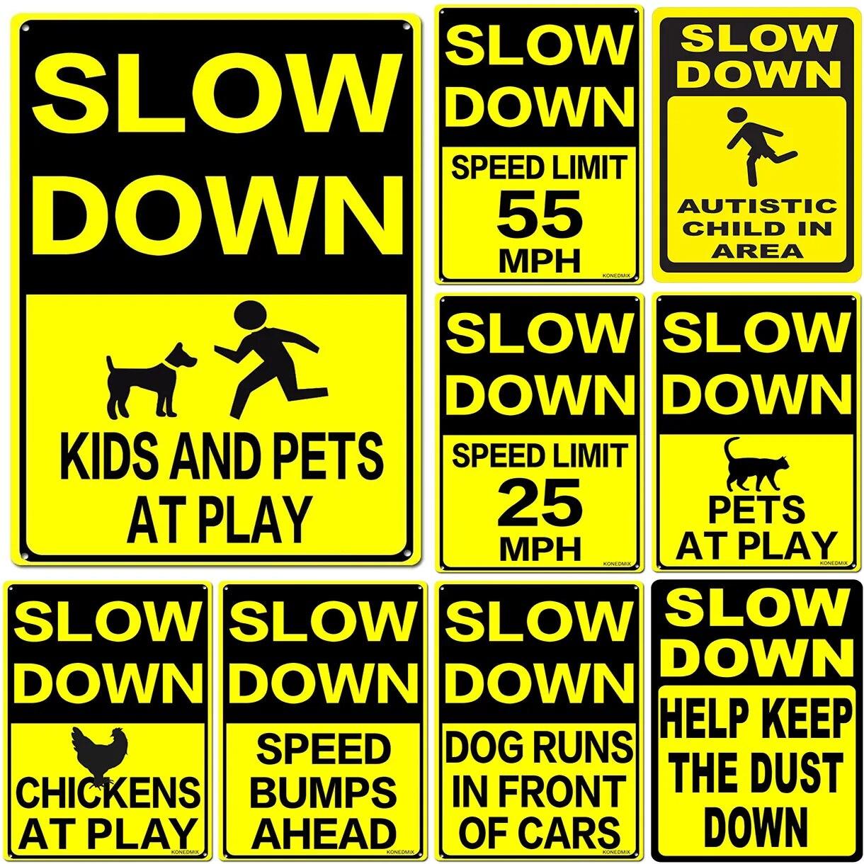 Retro Metal Tin Signs Slow down Kids and Pets at play Vintage Posters for Home Garden Bar Man Cave Cafe Office Wall Decor Gift 20x30cm
Retro Metal Tin Signs Slow down Kids and Pets at play Vintage Posters for Home Garden Bar Man Cave Cafe Office Wall Decor Gift 20x30cm
