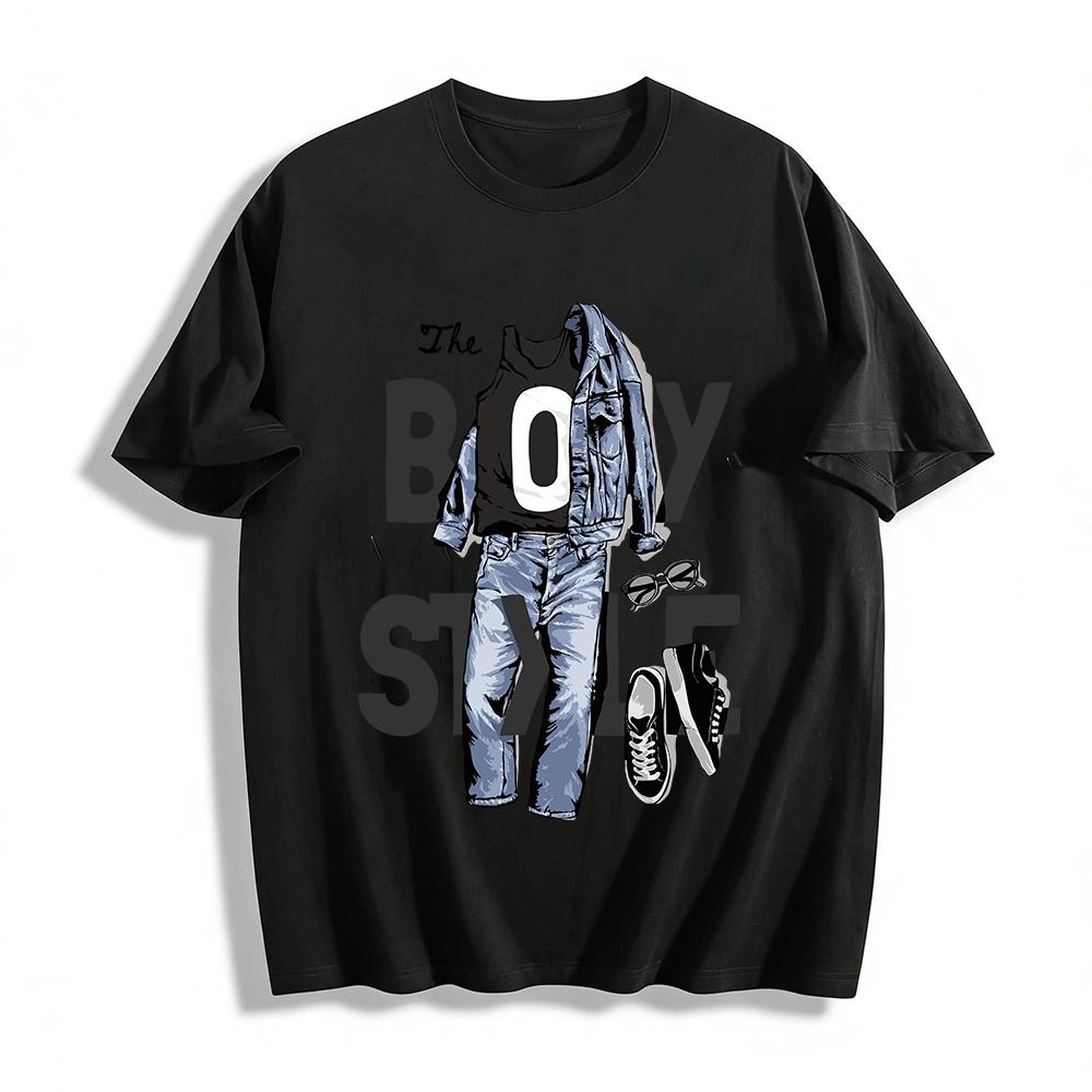 Boy Style Denim Print Tee Street Trendy Casual Top For Guys Pure cotton T-shirt XXS
Boy Style Denim Print Tee Street Trendy Casual Top For Guys Pure cotton T-shirt XXS