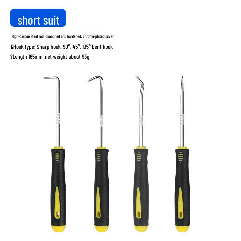 4-Piece Oil Seal Puller & Hook Set: O-Ring Puller, Screwdriver, and Tire Repair Tools for Auto Maintenance 4-Piece Set
4-Piece Oil Seal Puller & Hook Set: O-Ring Puller, Screwdriver, and Tire Repair Tools for Auto Maintenance 4-Piece Set
