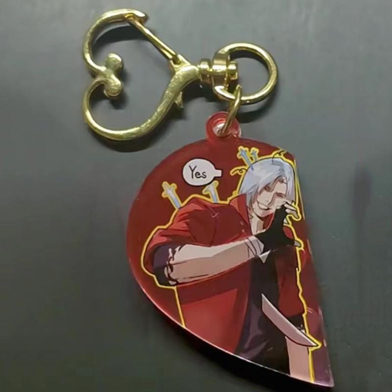 Game Devil May Cry Vergil Dante Cosplay Keychain Acrylic Heart Magnetic Pendant Keyring 1 Pair Key Chain Bag Accessories Gift
Game Devil May Cry Vergil Dante Cosplay Keychain Acrylic Heart Magnetic Pendant Keyring 1 Pair Key Chain Bag Accessories Gift