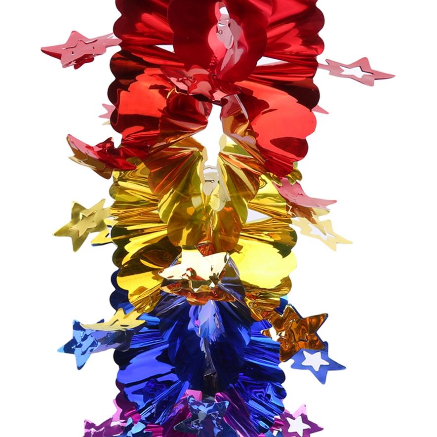 Рождественские украшения. Гирлянда. Украшение ленты. Потолок. Макет праздничной сцены.