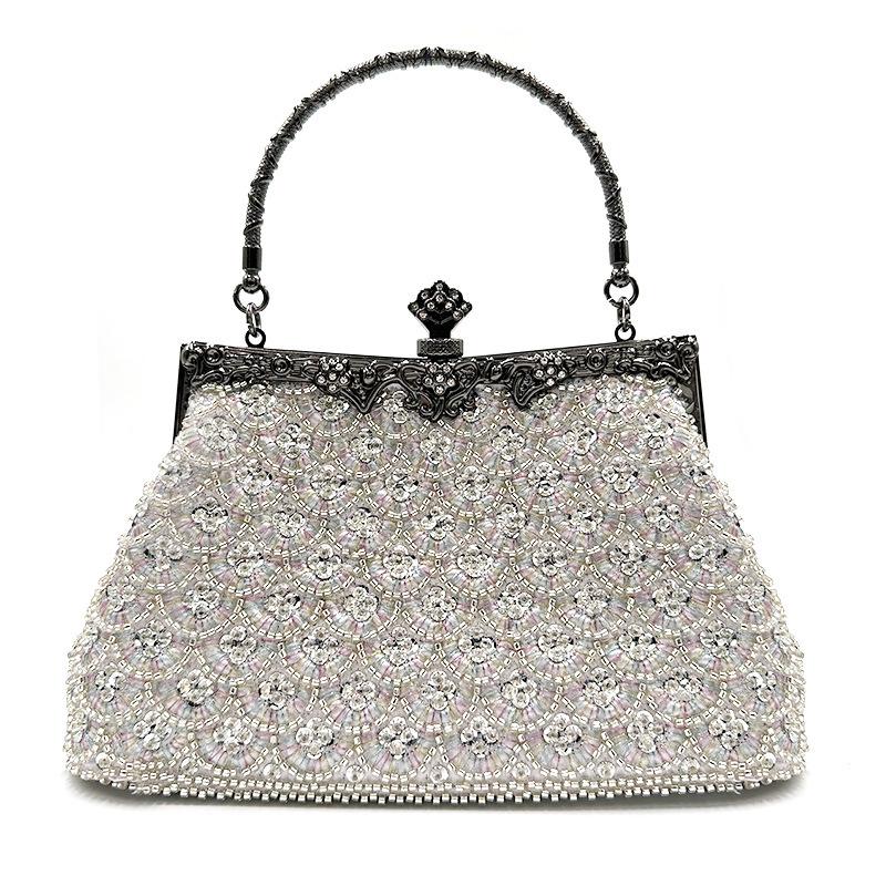 Women s Vintage Floral Beaded Rhinestone Embroidery Clutch Crossbody Bag with Chain Evening Handbag for Wedding Party Evening Clutch Bag for Women one size серебряный
Women s Vintage Floral Beaded Rhinestone Embroidery Clutch Crossbody Bag with Chain Evening Handbag for Wedding Party Evening Clutch Bag for Women one size серебряный