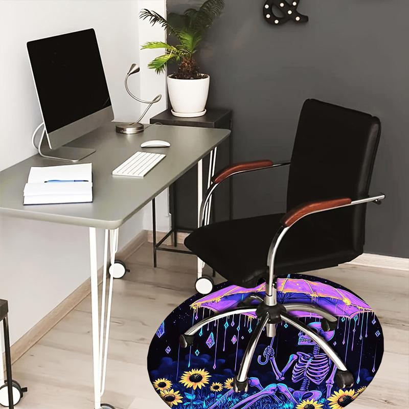 1pc Office Carpet Chair Mats Skeleton with Umbrella and Sunflowers Perfect for Decorating Office Chairs, Living Rooms, Or Bedrooms.YDT195 80cm by 80cm
1pc Office Carpet Chair Mats Skeleton with Umbrella and Sunflowers Perfect for Decorating Office Chairs, Living Rooms, Or Bedrooms.YDT195 80cm by 80cm