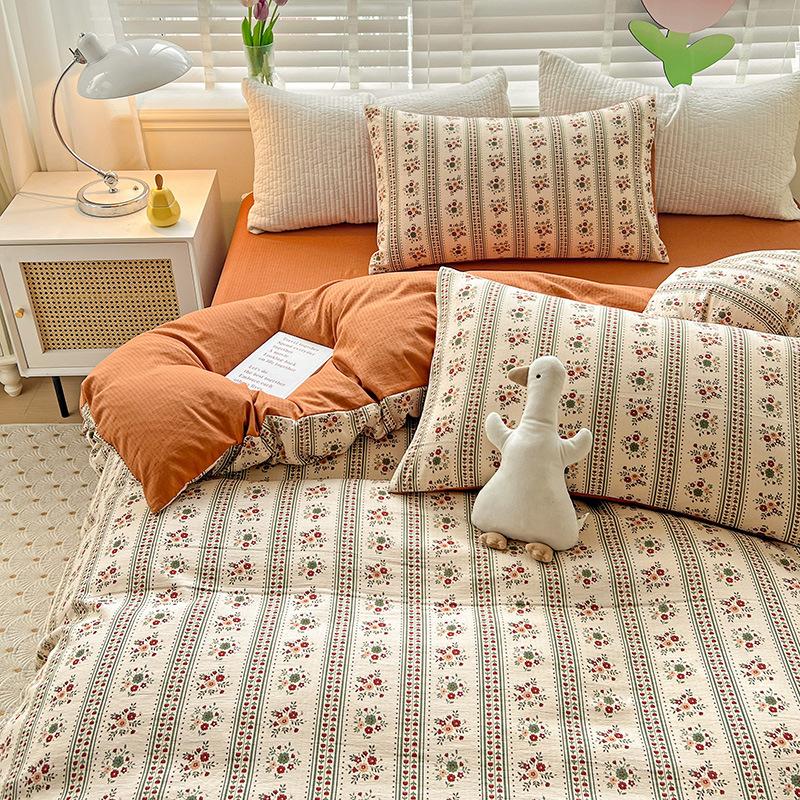 Весенне-летний комплект из четырех предметов класса А для беременных и младенцев из стиранного хлопка для общежития, чисто хлопковое односпальное покрывало, шапка на кровать, постельное белье 2.0m Sheet 4pc quilt 2*2.4m
Весенне-летний комплект из четырех предметов класса А для беременных и младенцев из стиранного хлопка для общежития, чисто хлопковое односпальное покрывало, шапка на кровать, постельное белье 2.0m Sheet 4pc quilt 2*2.4m