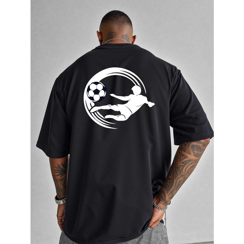 European Size Soccer Silhouette Action Kick Short-Sleeve T-Shirt American Style Fashion Plus Size Printed Base Layer Shirt Extra Large 4XL
European Size Soccer Silhouette Action Kick Short-Sleeve T-Shirt American Style Fashion Plus Size Printed Base Layer Shirt Extra Large 4XL