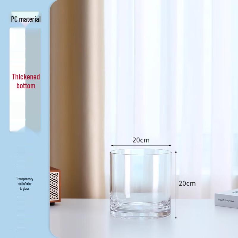 PC Cylindrical Extra-Thick Plastic Decorative Vase, 20x20cm
PC Cylindrical Extra-Thick Plastic Decorative Vase, 20x20cm