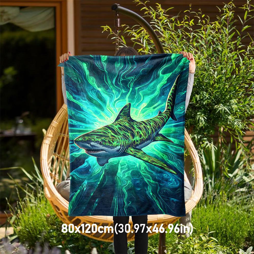 1PC Shark, OceanOutdoor Flannel Blanket - Soft Plush Decor for Picnics, camping, Bedroom, Playroom, Office, or Lunch Break 1294A 80x120cm(31x47inch)
1PC Shark, OceanOutdoor Flannel Blanket - Soft Plush Decor for Picnics, camping, Bedroom, Playroom, Office, or Lunch Break 1294A 80x120cm(31x47inch)