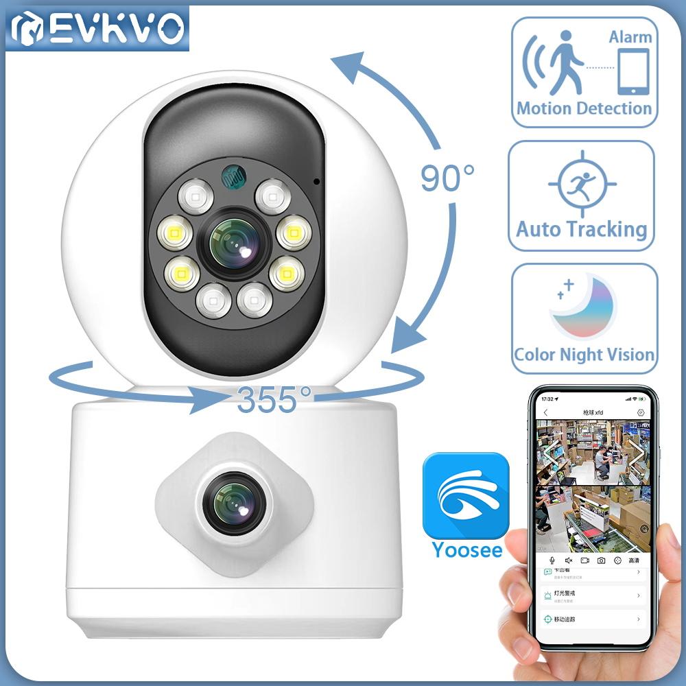 EVKVO YOOSEE 6MP 2K Indoor PTZ WiFi Surveillance IP Camera, Dual Lens Dual Frame Motion Detection Alarm Microphone Remote Detection CCTV
EVKVO YOOSEE 6MP 2K Indoor PTZ WiFi Surveillance IP Camera, Dual Lens Dual Frame Motion Detection Alarm Microphone Remote Detection CCTV