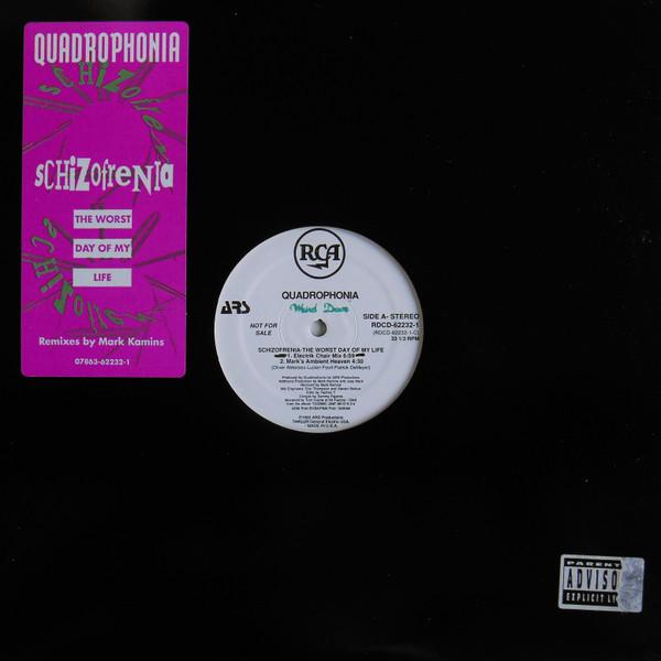 12inch Record QUADROPHONIA Schizofrenia The Worst Day Of My RDCD622321 RCA 1992 US Dance Electronica Used
12inch Record QUADROPHONIA Schizofrenia The Worst Day Of My RDCD622321 RCA 1992 US Dance Electronica Used