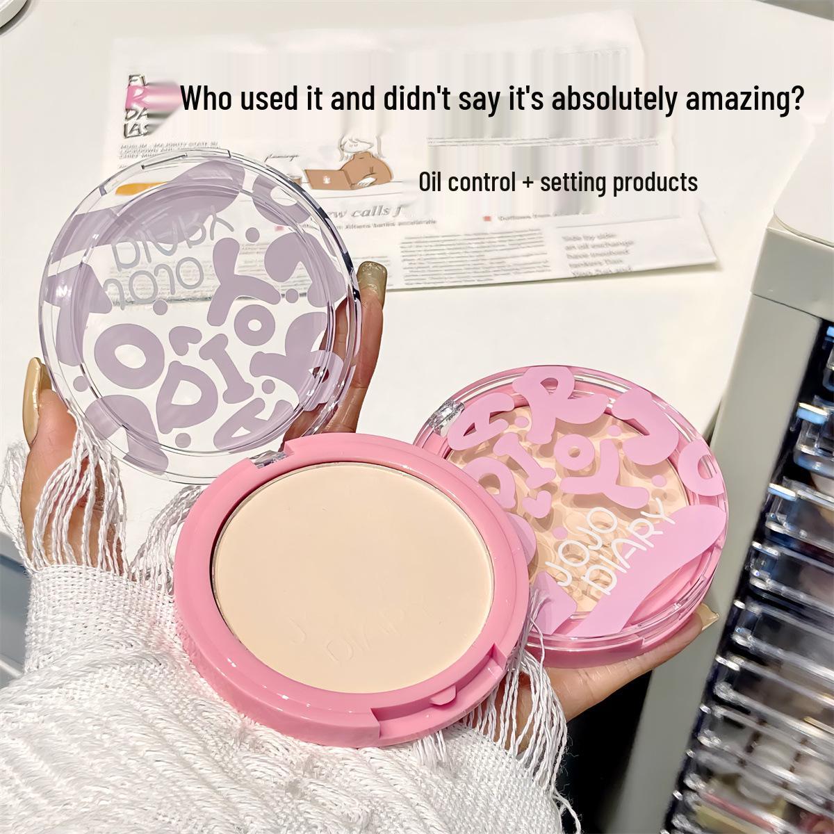 JiuJiu Diary Pink Pan Soft Focus Sheer Compact: Waterproof, Non-Cakey Setting & Touch-Up Concealer Powder.
JiuJiu Diary Pink Pan Soft Focus Sheer Compact: Waterproof, Non-Cakey Setting & Touch-Up Concealer Powder.