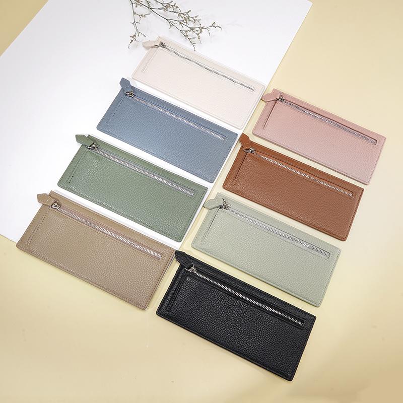 INS wallet card bag integrated leather texture wallet multi-card position fashionable Japanese zipper change bag чорний
INS wallet card bag integrated leather texture wallet multi-card position fashionable Japanese zipper change bag чорний