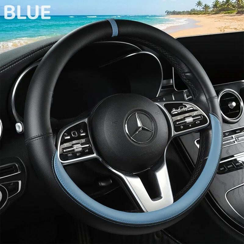 Napa Leather Steering Wheel Cover Non-Slip Inside, Universal 15 Inch for Car, All Season & Wear-Resistant синій
Napa Leather Steering Wheel Cover Non-Slip Inside, Universal 15 Inch for Car, All Season & Wear-Resistant синій