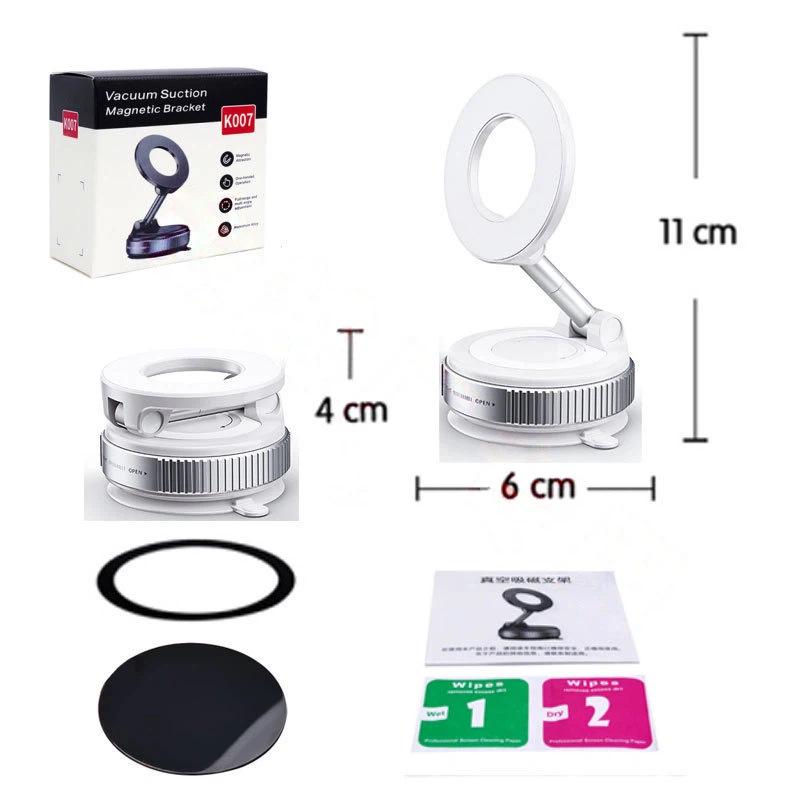 K007 Magnetic Car Phone Holder with Suction Cup and Nano-adhesive for Navigation Color Box Packaging
K007 Magnetic Car Phone Holder with Suction Cup and Nano-adhesive for Navigation Color Box Packaging