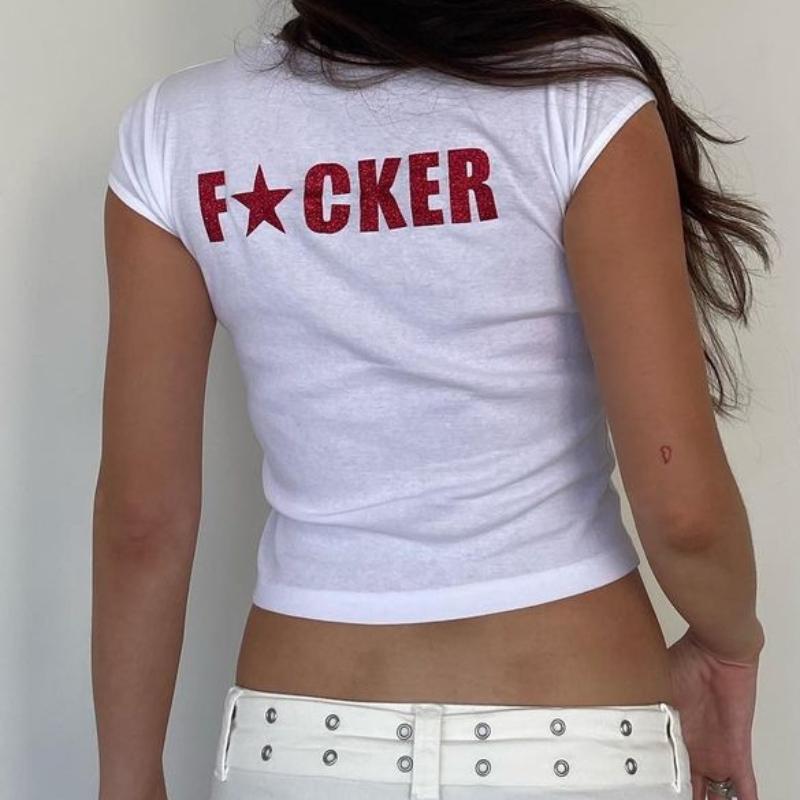 Y2K модные белые укороченные топы с буквенным принтом Fairy Grunge E-girl, облегающие уличные футболки с короткими рукавами в стиле Харадзюку, гот XL белый
Y2K модные белые укороченные топы с буквенным принтом Fairy Grunge E-girl, облегающие уличные футболки с короткими рукавами в стиле Харадзюку, гот XL белый