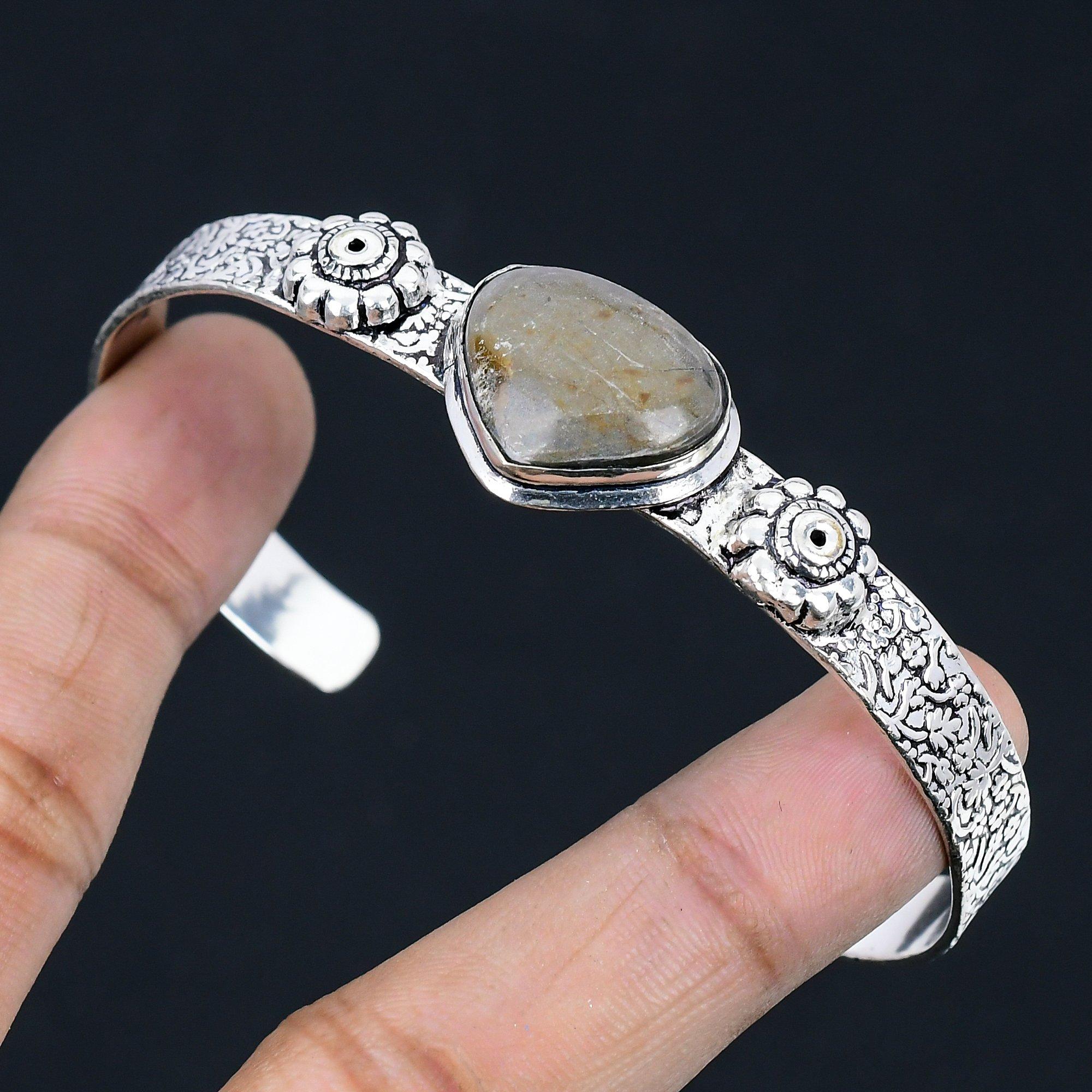 Sterling Silver Pear Root Chakra Septarian Stone Artisan New Wife Bangle Jewelry Adjustable
Sterling Silver Pear Root Chakra Septarian Stone Artisan New Wife Bangle Jewelry Adjustable