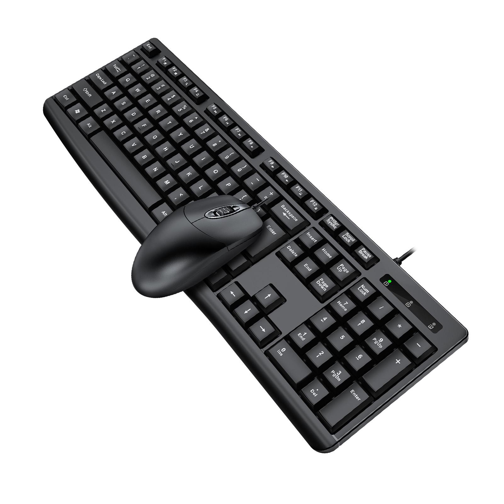 Keyboard Mouse Combo USB Wired Set Optical Ergonomic for Laptop PC Gaming Working
Keyboard Mouse Combo USB Wired Set Optical Ergonomic for Laptop PC Gaming Working