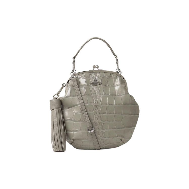 VIVIENNE WESTWOOD Queen Mother Crocodile Embossed Buckle Leather Crossbody Shoulder Bag Women Bags Gray 50513427402D Basic Set (Bag+Dust Bag)
VIVIENNE WESTWOOD Queen Mother Crocodile Embossed Buckle Leather Crossbody Shoulder Bag Women Bags Gray 50513427402D Basic Set (Bag+Dust Bag)