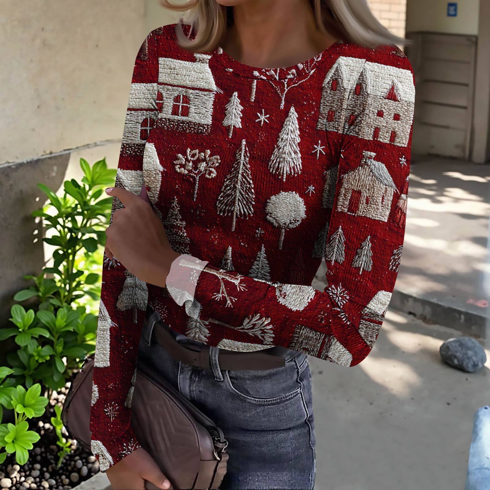 Женская футболка с облегающим низом, модная повседневная с градиентным принтом, пуловер с круглым вырезом и длинными рукавами S
Женская футболка с облегающим низом, модная повседневная с градиентным принтом, пуловер с круглым вырезом и длинными рукавами S