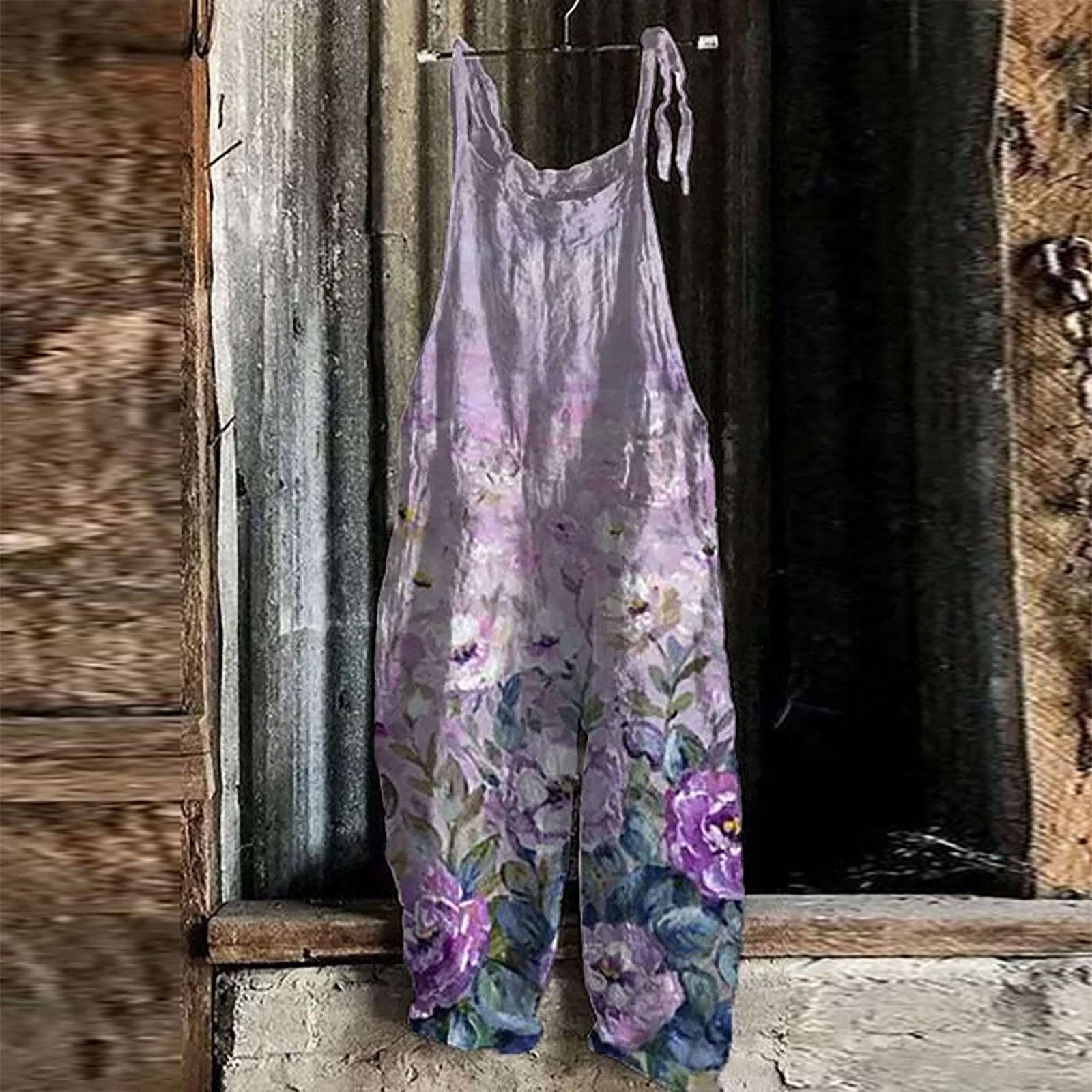 New Summer Leisure Floral Casual Loose High Waist Women s Dome Vintage Jumpsuit L фіолетовий
New Summer Leisure Floral Casual Loose High Waist Women s Dome Vintage Jumpsuit L фіолетовий