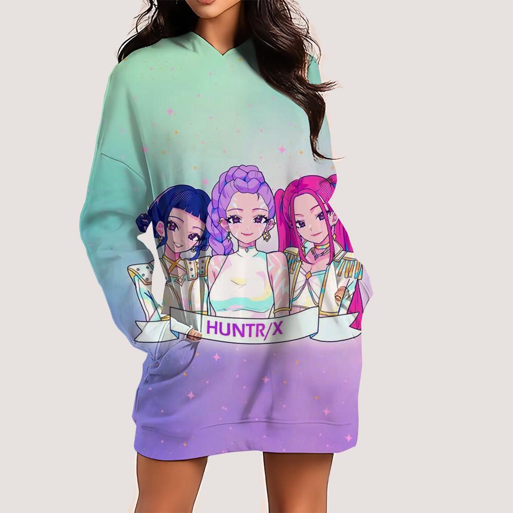 Жіноча сукня до колін з кишенями, з капюшоном, K-Pop, Мисливці на демонів, Светр, Довгий рукав, Проста, Повсякденна, Спортивна спідниця S
Жіноча сукня до колін з кишенями, з капюшоном, K-Pop, Мисливці на демонів, Светр, Довгий рукав, Проста, Повсякденна, Спортивна спідниця S