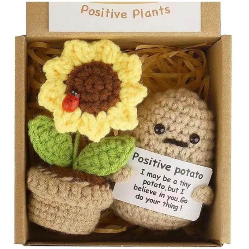 Набор мини-горшочков Positive для картофеля и подсолнуха — вязаные куклы ручной вязки с поощрительной открыткой 1 Set
Набор мини-горшочков Positive для картофеля и подсолнуха — вязаные куклы ручной вязки с поощрительной открыткой 1 Set