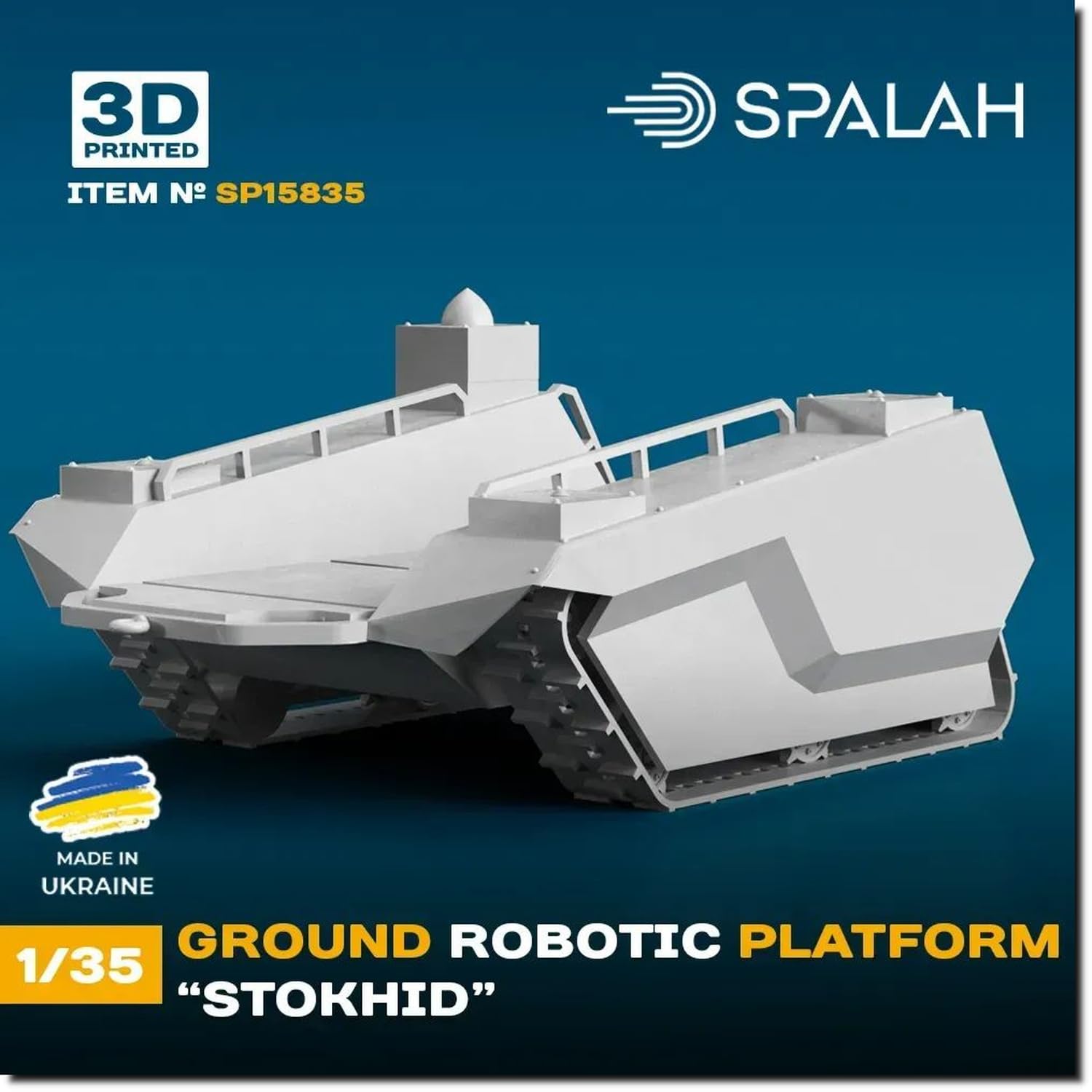 Sparach 1/35 Ukrainian Unmanned Ground Vehicle Stokhid Resin Kit SPU15835 (Military)
Sparach 1/35 Ukrainian Unmanned Ground Vehicle Stokhid Resin Kit SPU15835 (Military)