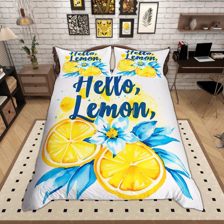 Comforter Homewish Tropical Fruit Lemon Print Bedding Set Botanical Plant Leaf Set Bedroom Decor Comforter (quilt)-EU Single(135*200cm)3pcs
Comforter Homewish Tropical Fruit Lemon Print Bedding Set Botanical Plant Leaf Set Bedroom Decor Comforter (quilt)-EU Single(135*200cm)3pcs