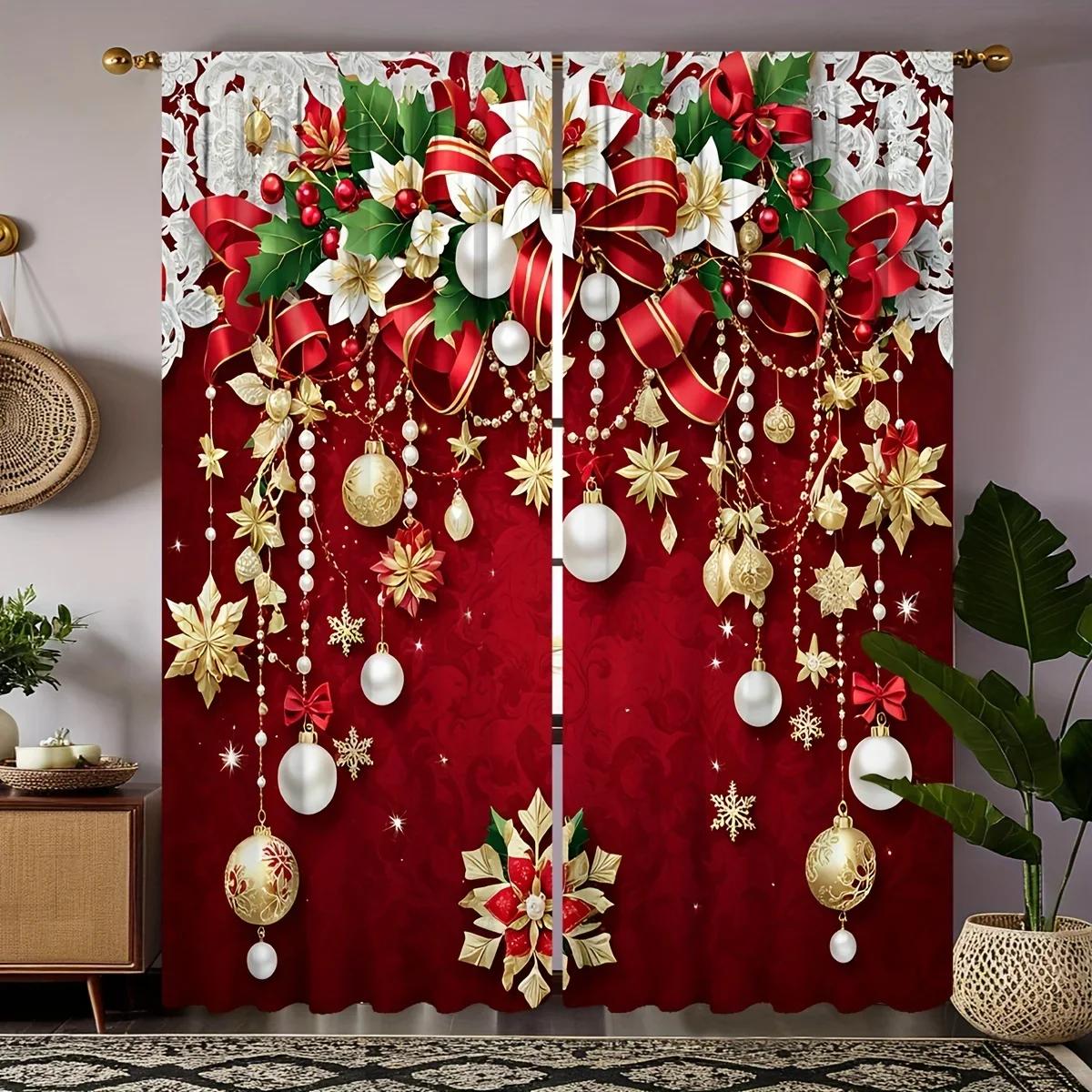 3D Современная Рождественская елка и красочные украшения Принт Полупрозрачные шторы Панели - 2 шт Карманные оконные шторы для спальни (W70cmxH245cm)x2&Grommet Top
3D Современная Рождественская елка и красочные украшения Принт Полупрозрачные шторы Панели - 2 шт Карманные оконные шторы для спальни (W70cmxH245cm)x2&Grommet Top