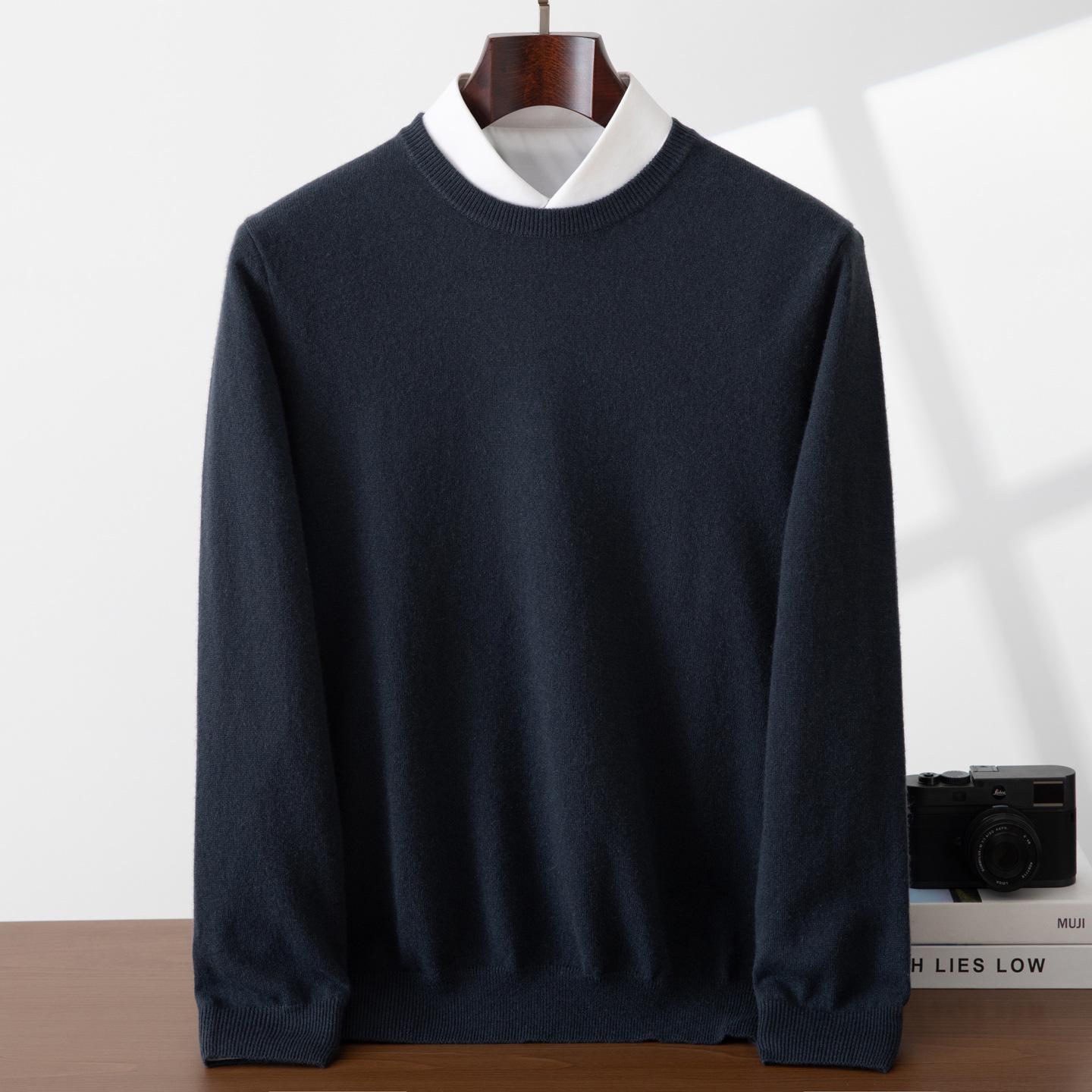 Men s 100% Pure Cashmere Round Neck Sweater - Casual, Loose Fit, Plain Knit, White XXL (180-200 jin)
Men s 100% Pure Cashmere Round Neck Sweater - Casual, Loose Fit, Plain Knit, White XXL (180-200 jin)