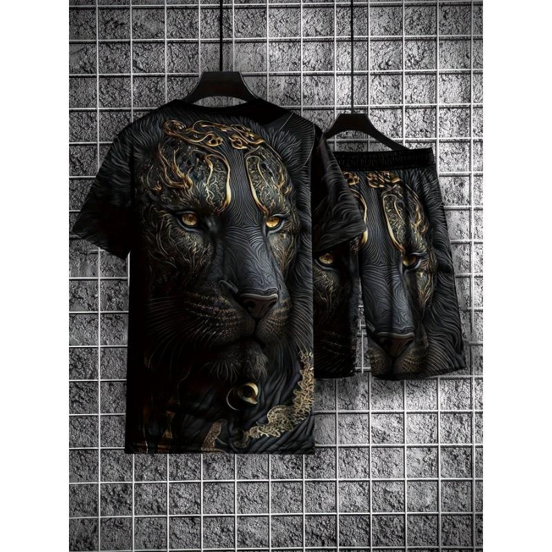 2pcs Soft Breathable Casual Sports Set - 100% Polyester Round Neck T-shirt and Shorts - Slightly Stretchy Patterned for Spring/Summer Beach Outing XXL
2pcs Soft Breathable Casual Sports Set - 100% Polyester Round Neck T-shirt and Shorts - Slightly Stretchy Patterned for Spring/Summer Beach Outing XXL