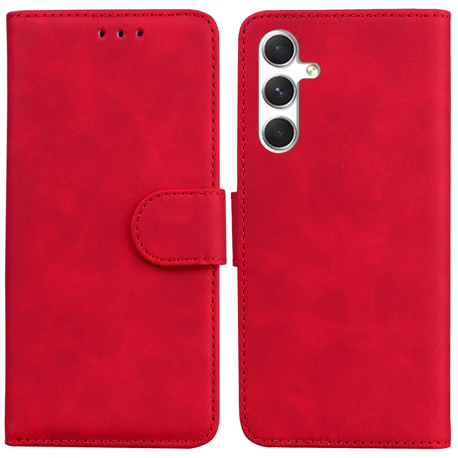 For Samsung Galaxy S25+ Case Solid Color Leather Wallet Phone Cover Red
For Samsung Galaxy S25+ Case Solid Color Leather Wallet Phone Cover Red