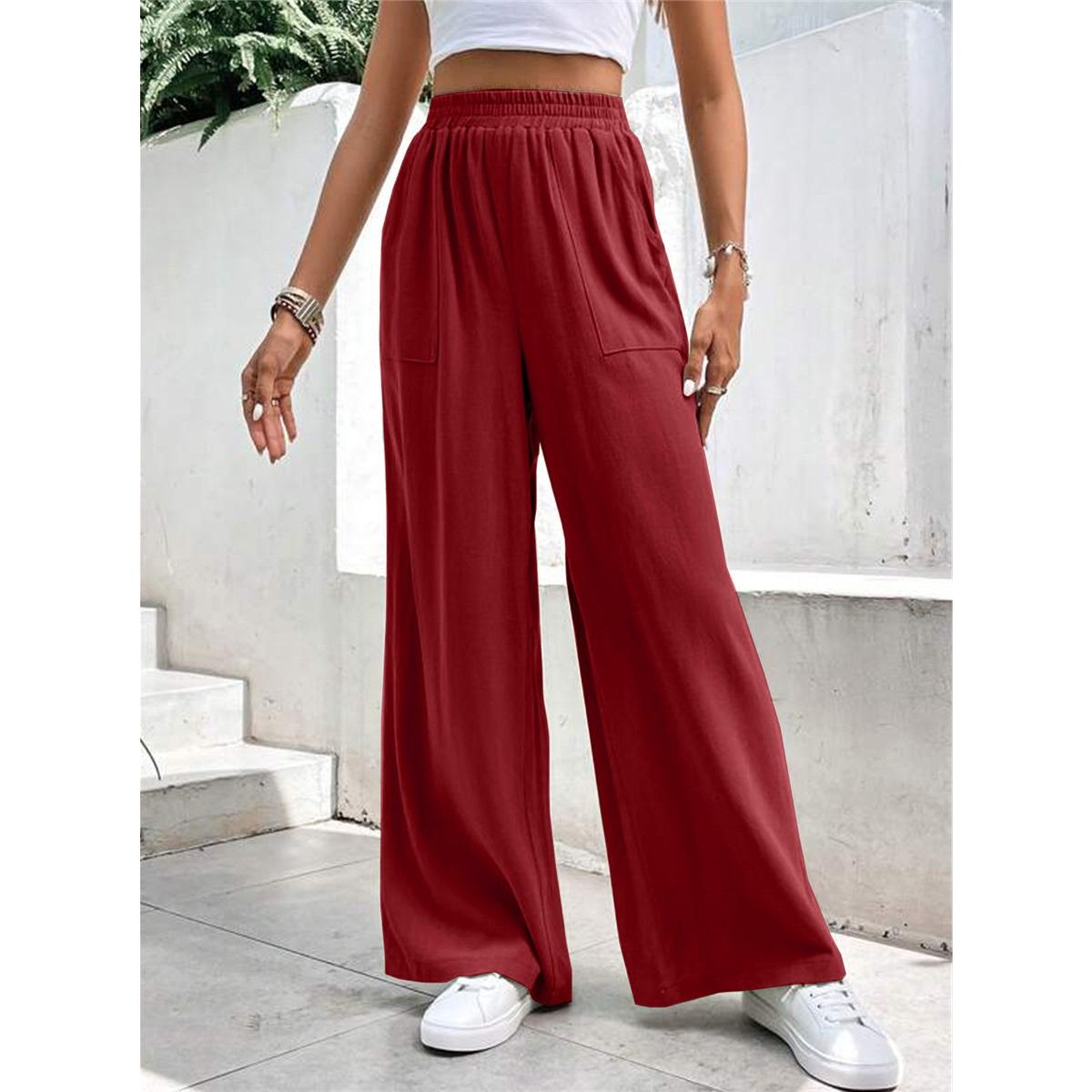 Women s Straight Pants Loose Sports Solid Color Pocket Casual Trousers XXL червоний
Women s Straight Pants Loose Sports Solid Color Pocket Casual Trousers XXL червоний