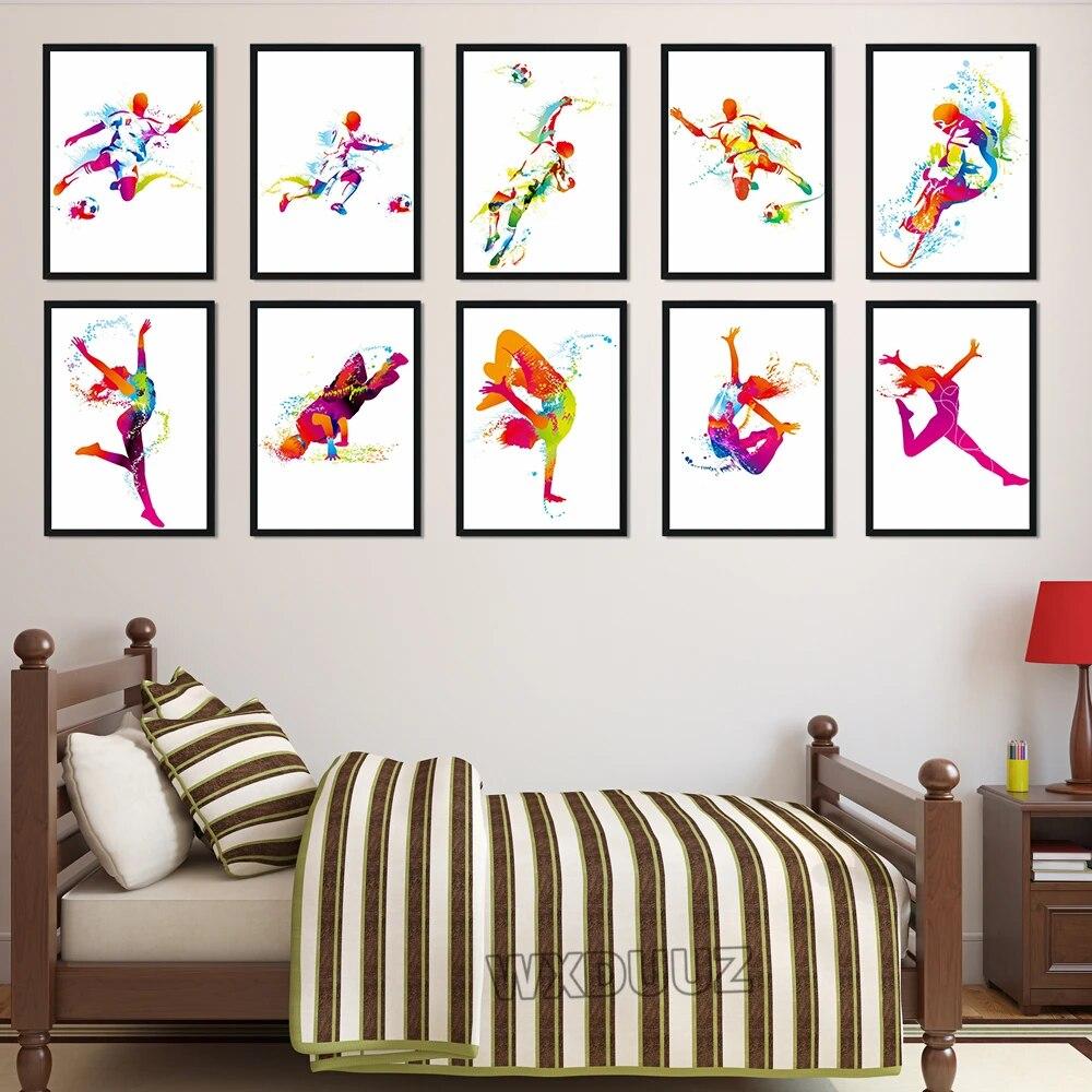 Football Watercolor Wall Art Poster Nordic Artist Home Kids Room Decoration Canvas Painting
Football Watercolor Wall Art Poster Nordic Artist Home Kids Room Decoration Canvas Painting