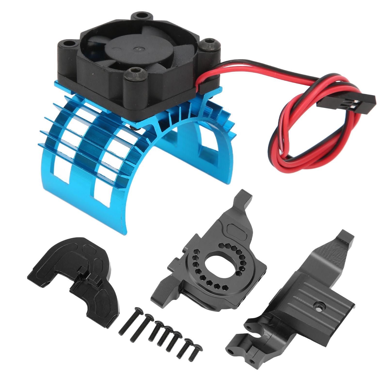 RC Car Heatsink Set Aluminum Alloy Motor Holder with Bottom Plate Heat Sink for Traxxas Black
RC Car Heatsink Set Aluminum Alloy Motor Holder with Bottom Plate Heat Sink for Traxxas Black