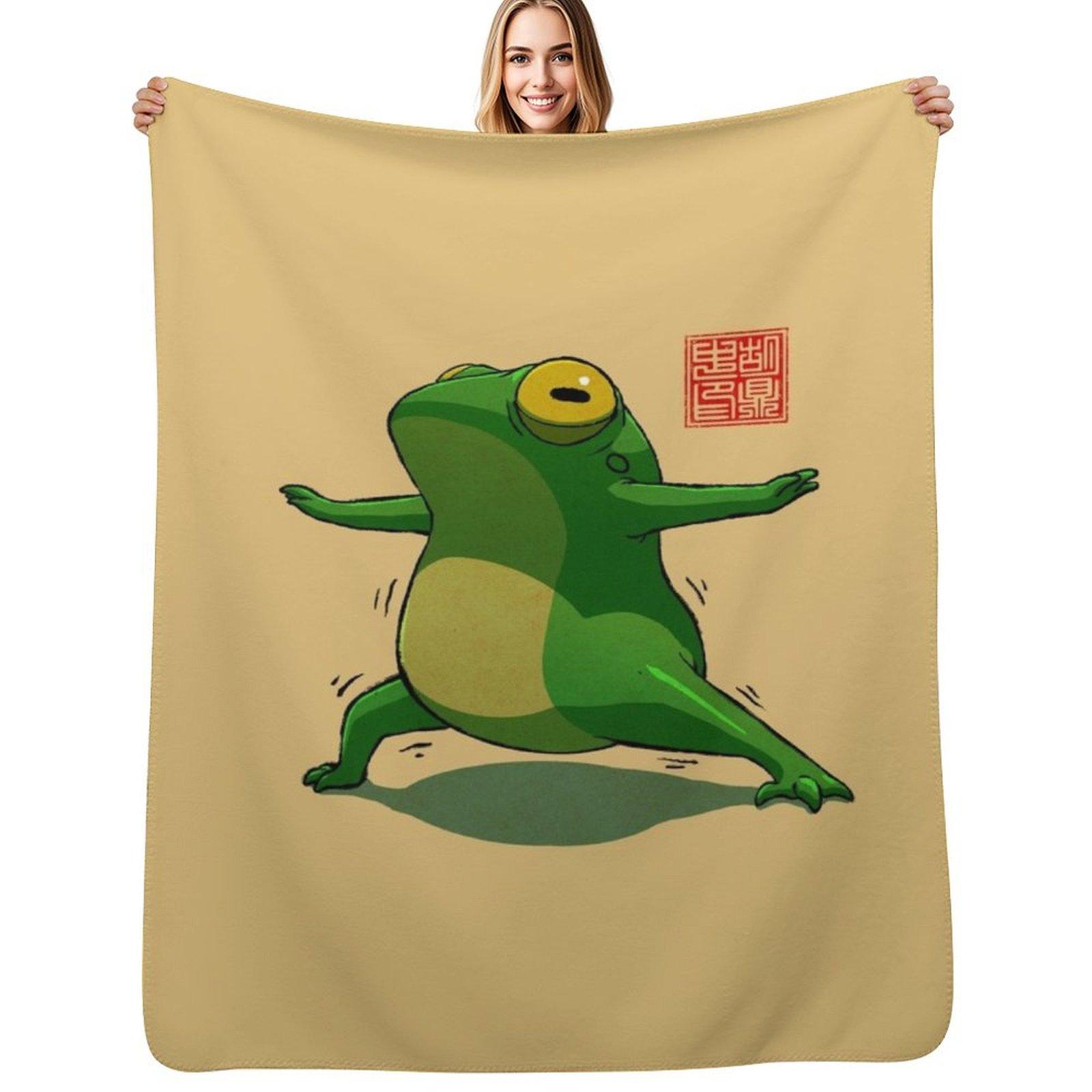 Yoga Frog Warrior Two Pose Throw Blanket Cozy Throw Blanket Birthday Gift for Him Her 102x76cm(40x30in)
Yoga Frog Warrior Two Pose Throw Blanket Cozy Throw Blanket Birthday Gift for Him Her 102x76cm(40x30in)