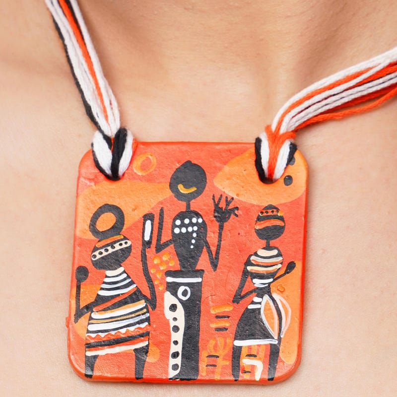 Terracotta Jewelry Set: Boho Dangle Earrings, Oran...
Terracotta Jewelry Set: Boho Dangle Earrings, Oran...