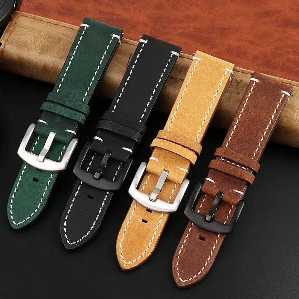 Genuine Leather Watch Band Strap 18/20/22/24mm Wrist Belt Watch Strap Watch Accessories Belt 18mm темно-коричневого кольору
Genuine Leather Watch Band Strap 18/20/22/24mm Wrist Belt Watch Strap Watch Accessories Belt 18mm темно-коричневого кольору